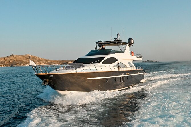 5 Hour Private Yacht Cruise in Delos Rhenia Mykonos Azimut 80 - Yacht Cruise Highlights