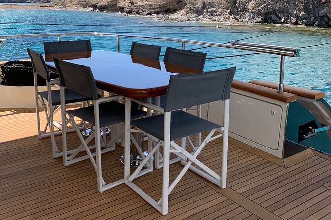 5 Hour Private Yacht Cruise in Delos Rhenia Mykonos Azimut 80 - The Sum Up