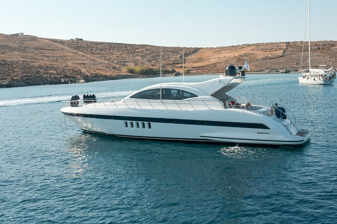 5 Hour Private Yacht Cruise in Delos Rhenia Mykonos Mangusta 72 - Pickup and Return Details