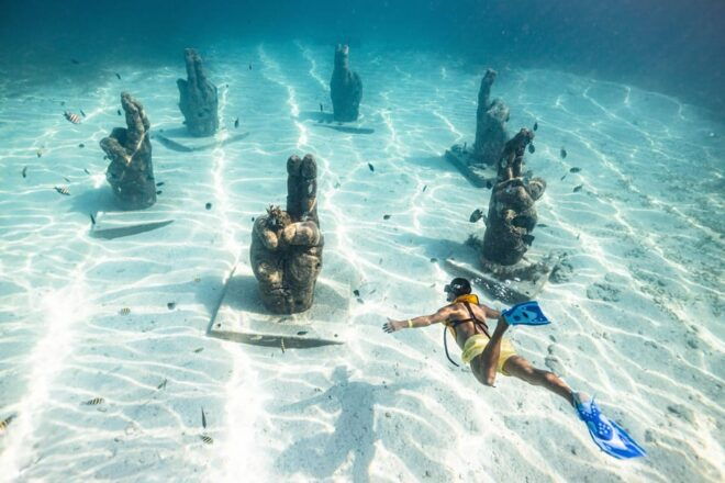 5 in 1 Snorkeling Boat Experience in Cancun - MUSA Underwater Art Galleries