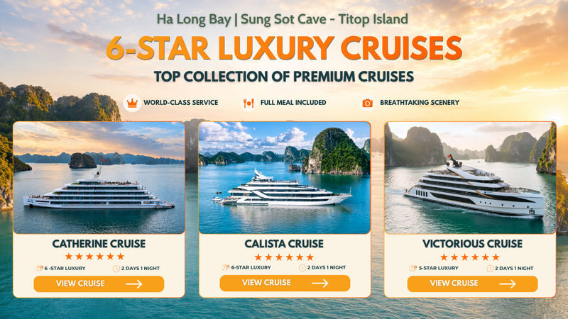 6-Star Luxury 2D1N Cruise: Ha Long Bay with Sung Sot & Ti Top - Who will get the most from this cruise