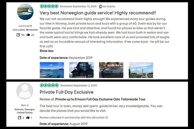 7 Hours Private Limousine Tour Combined Oslo & Tyrifjord Including "The Twist" - Tour Highlights