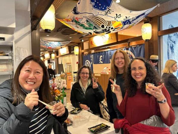 7 Sake Tastings With a Food to Choose at Toyosu - Meeting Point Instructions