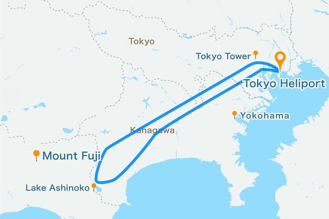[70 Minutes] Tokyo-Mt.Fuji Tour: Mt. Fuji Helicopter Tour - Inclusions and Meeting/Pickup Information