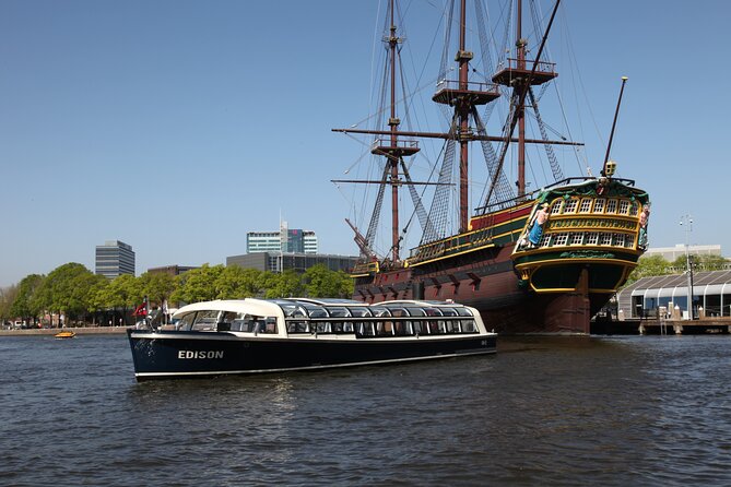 75-minute Amsterdam Canal Cruise by Blue Boat Company - Glass-topped Boat for Comfortable Viewing
