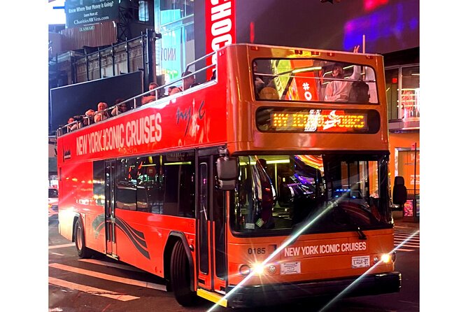 75-Minutes NYC Sightseeing Night Double Decker Bus Tour - Meeting and Pickup Information