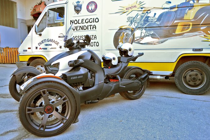 8-H Trike or Ryker Rental on Garda Lake (1 Driver + up to 2 Pax) - Rental Details