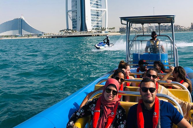 90min Dubai Speed Boat Tour: Burj Al Arab, Atlantis & Palm, Ain Wheel, JBR - Tour Highlights