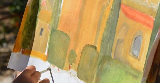 A Day of Discoveries in an Open-Sky Painting Art Workshop. - Scenic Locations Explored