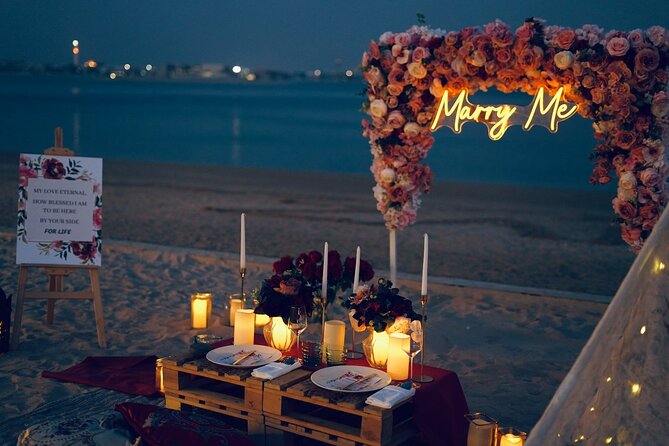 A Private Bespoke Beach Proposal in Dubai: Sand, Sea, and Love - Celebration and Romance: Optional Add-Ons