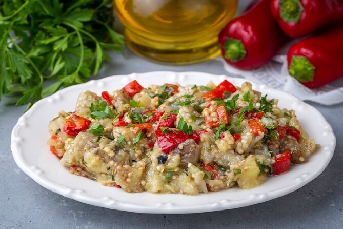 A Tasteful Variety of Greek Meze at Marias Home - Vegetarian Delights and Stuffed Veggies