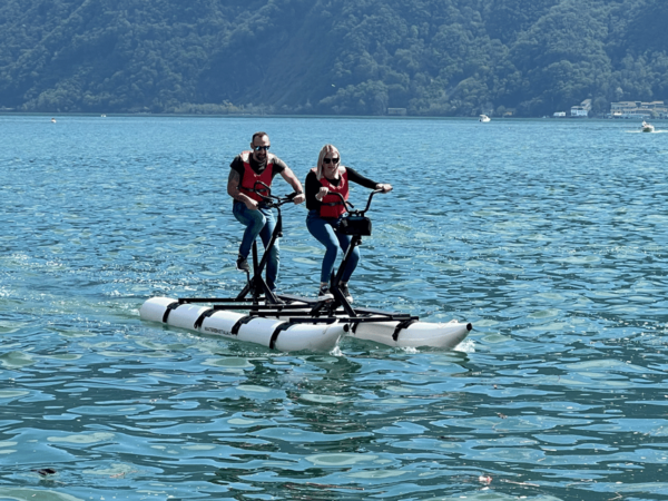 A Water Bike Adventure on Lake Como - Exploring the Lakeside Scenery