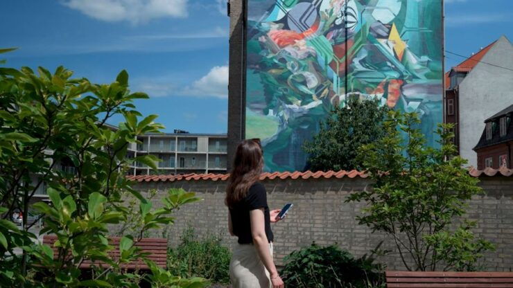 Aalborg Street Art: Explore 15 Wall Paintings - Vibrant Mural in Nytorv Square