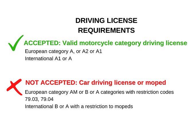 Above & Beyond Palaiokastritsa Corfu Vespa Scooter Tour - Tour Restrictions and Requirements