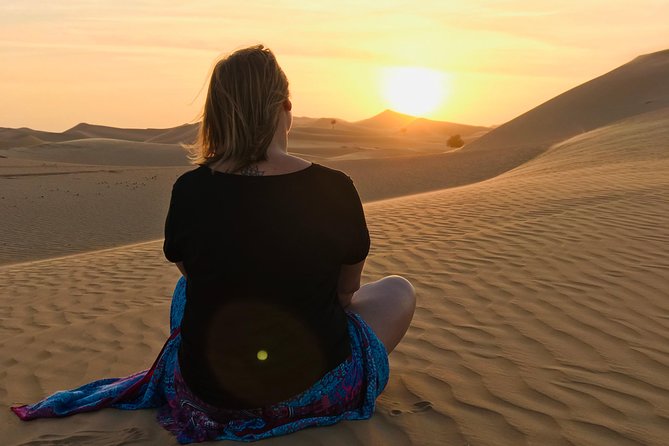 Abu Dhabi Desert Safari With BBQ Dinner,Sandboarding & Camel Ride - Sandboarding Adventure