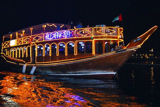 Abu Dhabi Dhow Dinner Cruise- Romantic Evening With Authentic Arabic Cuisine - Traditional Dhow Boat Experience