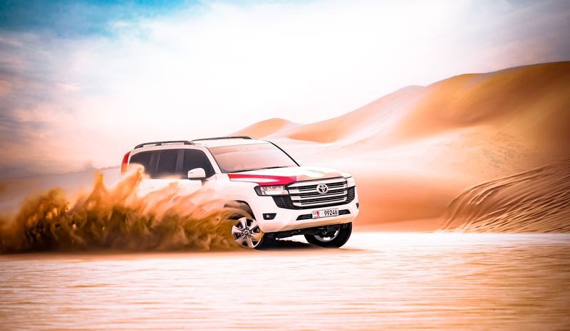 Abu Dhabi Morning Desert Safari with Dune Bashing - Leaving Abu Dhabi for the dunes