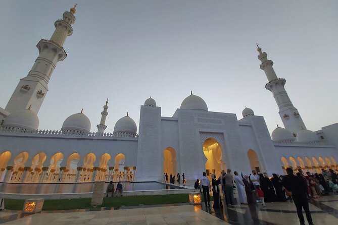 Abu Dhabi Mosque With Louvre and Qasr Al Watn - Grand Mosque
