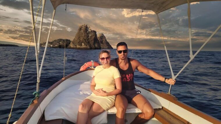 Aci Trezza Boat Tour Sunset and Dinner Sicilian Family Home - The Legend of the Faraglioni