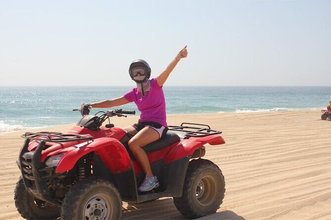 Activity driving a Simple ATV in Dunes and Beach - Starting the Adventure: Pickup and Introduction