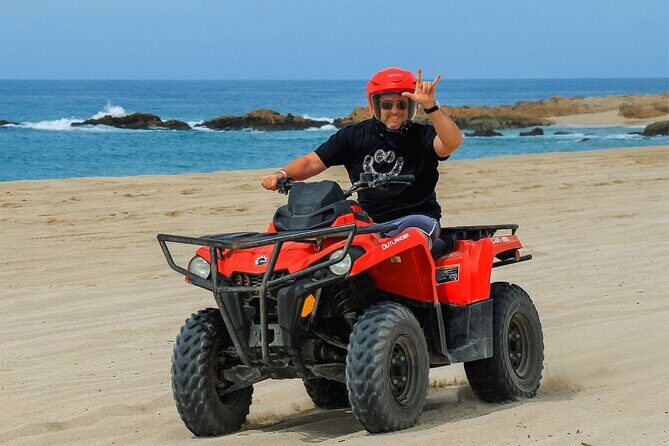 Activity driving a Simple ATV in Dunes and Beach - The Route: Dunes, Mountains, and Ocean Views