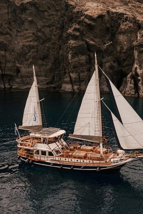 Adonis Luxury Schooner Santorini Sunset Cruise - Cruise Overview