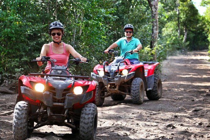 Adrenaline day driving ATVs doing Ziplines and swimming in a Cenote from Cancun - An Overview of the Tour Experience