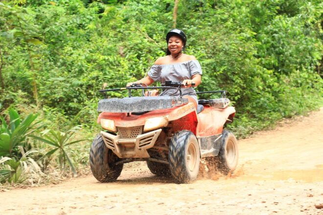 Adrenaline Experience, All-Terrain Vehicle (Atv) Ride, Zipline Experience, Cenote Swimming Experience - ATV Ride Experience