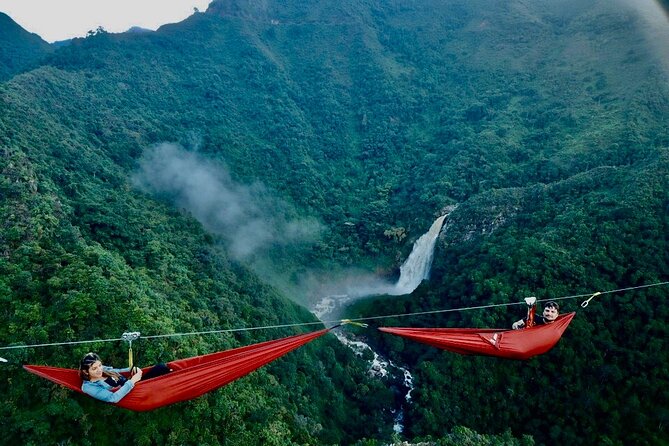 Aerial Hammocks, Great Zip Line and Waterfall Trek in Medellin - Overview of Aerial Hammocks Experience