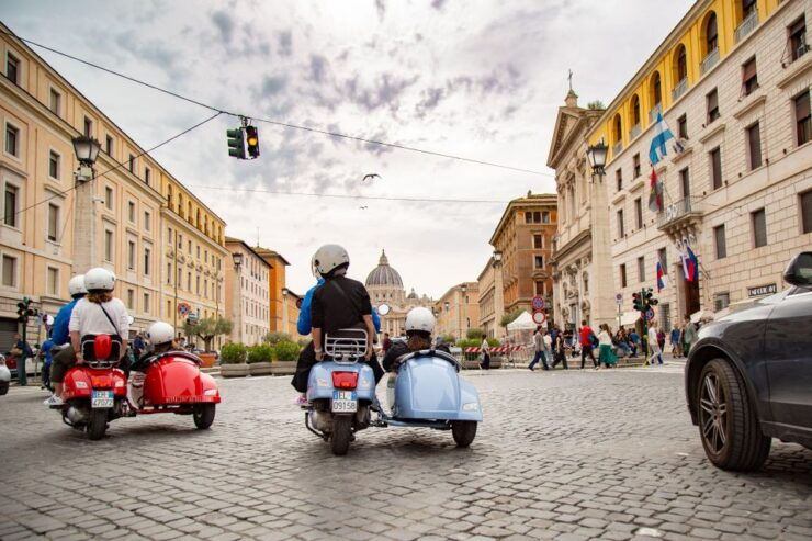 Afternoon Vespa Sidecar Tour With Gourmet Gelato Stop - Booking and Logistics