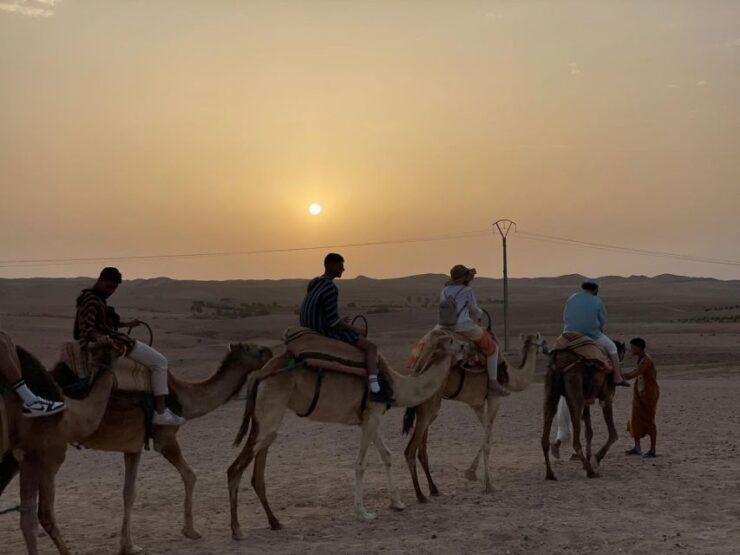 Agafay Desert Camel Ride Sunset Tour With Dinner Show - Highlights of the Tour