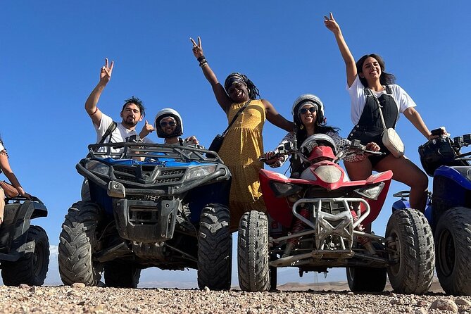Agafay Desert Package, Quad Bike, Camel Ride and Dinner Show - 4WD All-Terrain Vehicle Ride Through Sand Dunes