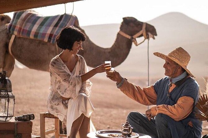 Agafay Desert: Sunset Camel Ride With Dinner a Show - Pickup and Cancellation