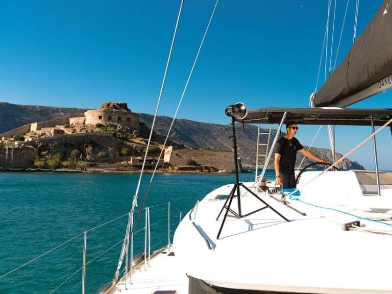 Agios Nikolaos: Private Catamaran Cruise with Meal & Drinks - The Itinerary in Detail