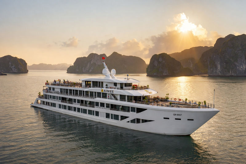 Aimee 2D1N Cruise: Ha Long Bay with Sung Sot & Ti Top - Aime’e Cruise at a glance