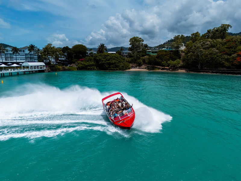 Airlie Beach Jet Boat Thrill Ride - The ride begins at Coral Sea Marina