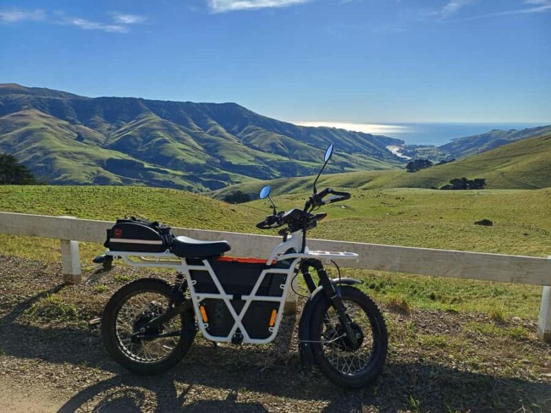 Akaroa: Lonely Beach Trail by E-Scooter. selfguided day out - The Sum Up