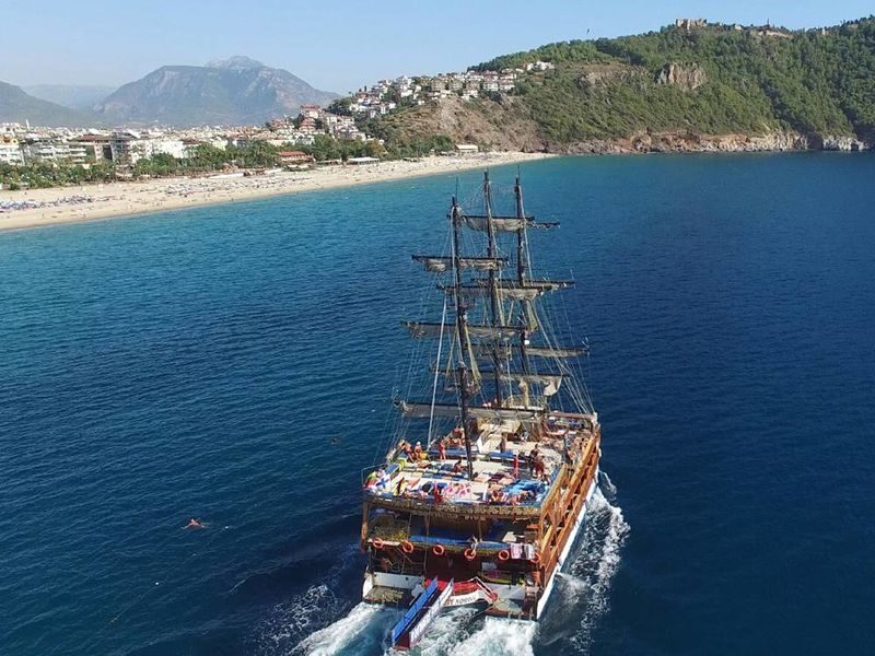 Alanya Full-Day Catamaran Tour with Local Food - Lunch on board, with a Turkish-food angle