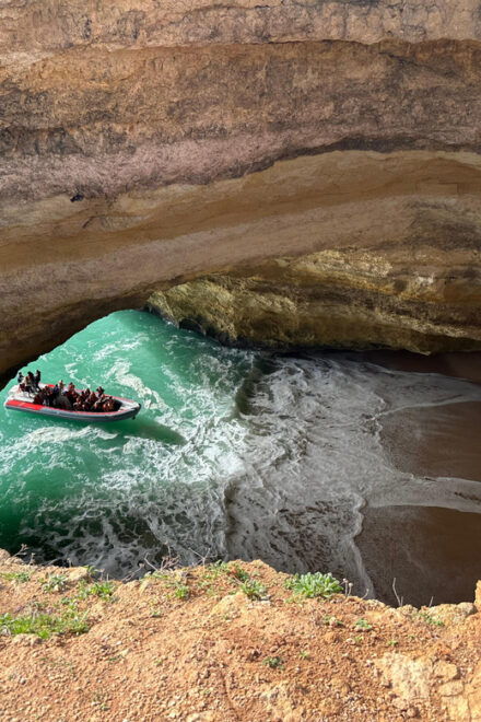 Albufeira: Benagil Cave, Algar Seco & Marinha Adventure Walk - Discovering Bonecas Cave