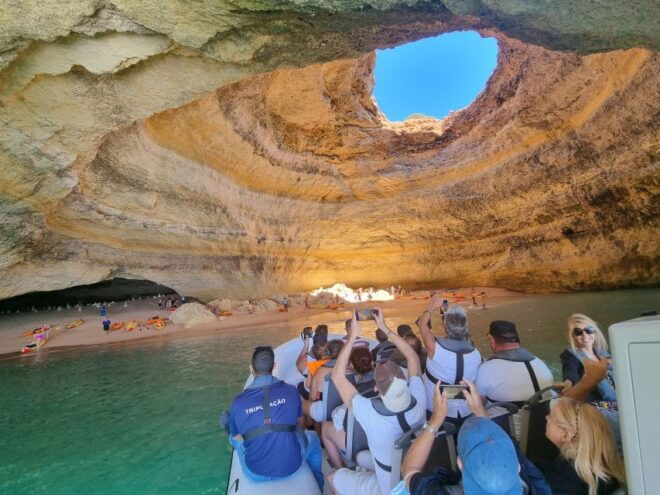 Albufeira: Benagil Cave and Dolphin Sightseeing Boat Cruise - Full Description of the Activity