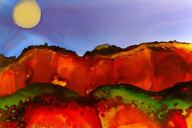 Alcohol Ink Landscape Art Class in Estes Park - Meeting and Pickup Details