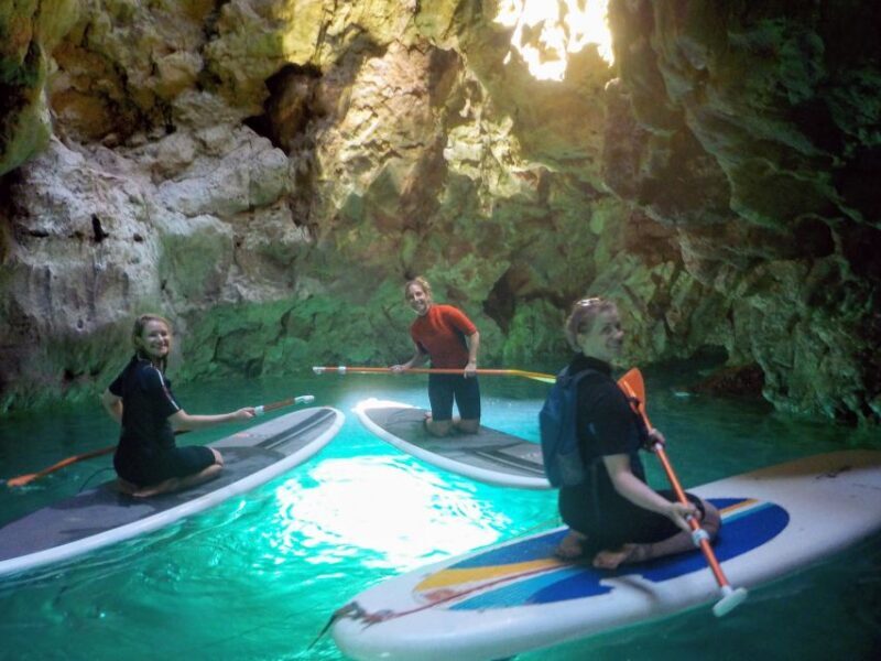 Algarve: Stand Up Paddle Tour w/ Snorkeling to Ingrina Caves - Cliff Jumping and Leisure Time