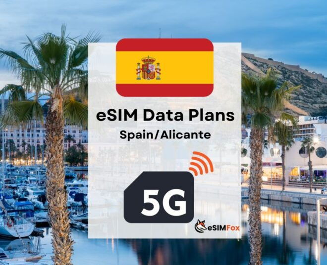 Alicante: Esim Internet Data Plan for Spain High-Speed 5g/4g - Easy Activation Process
