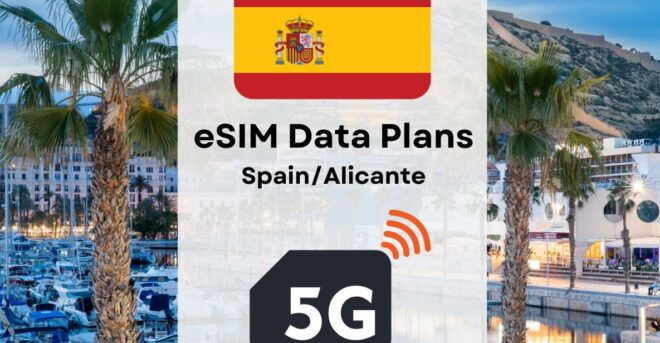 Alicante: Esim Internet Data Plan for Spain High-Speed 5g/4g - Important Reminders and Tips