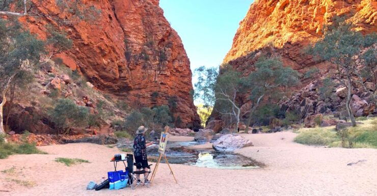 Alice Springs: Simpsons Gap Sunset Watercolor Painting Class - Experience Highlights