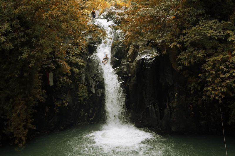 Aling Aling Waterfall Trekking and Jumping in Sambangan Bali - A waterfall trek with a choice of thrills