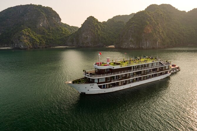All-Inclusive 2 Day/1 Night Halong Luxury Cruise, Meals, Cave, Kayaking,Swimming - Meeting Points and Pickup