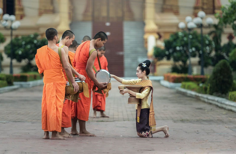 Alms Giving, Morning Market & Local Breakfast Experience - At a glance