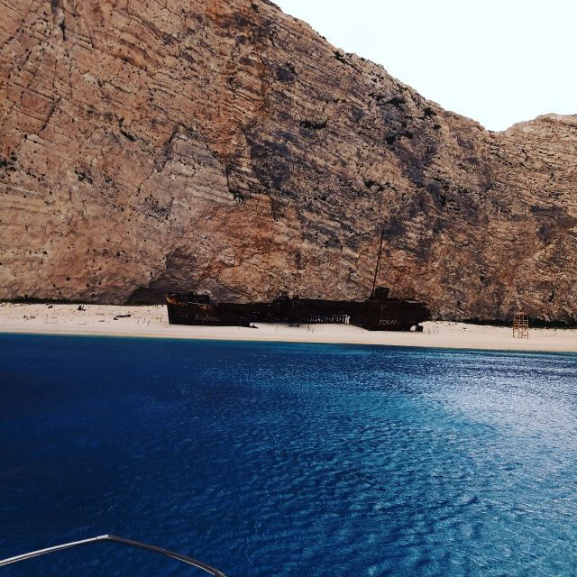 Alykes: Shipwreck Beach & Blue Caves Private Speedboat Tour - Live Tour Guide