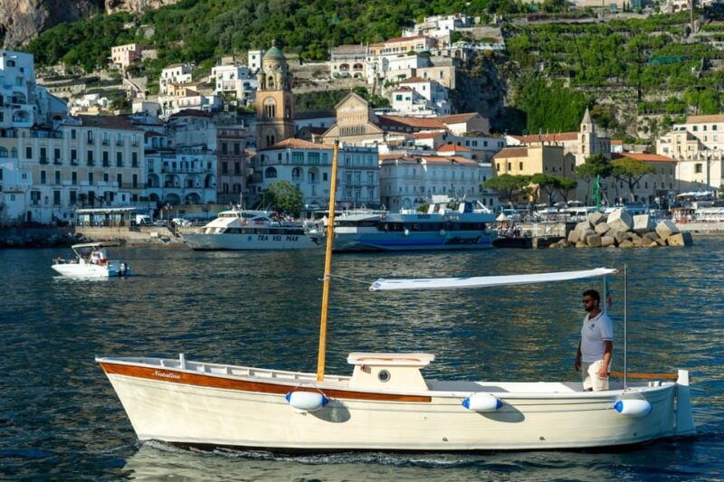 Amalfi Cost Boat: Boat Tour With Traditional Gozzo - Itinerary Highlights